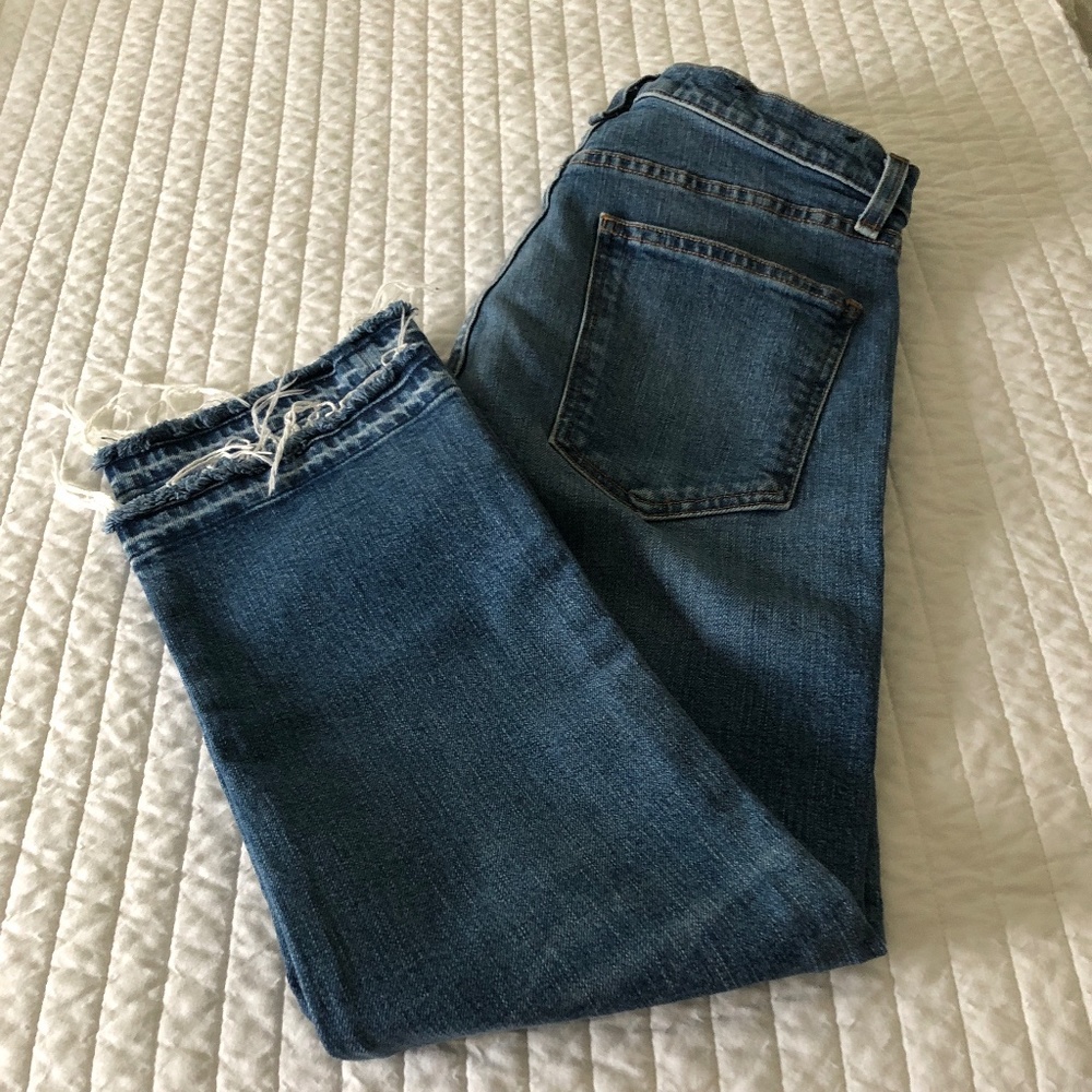Veronica Beard Ines Pipeline Fray Jeans
